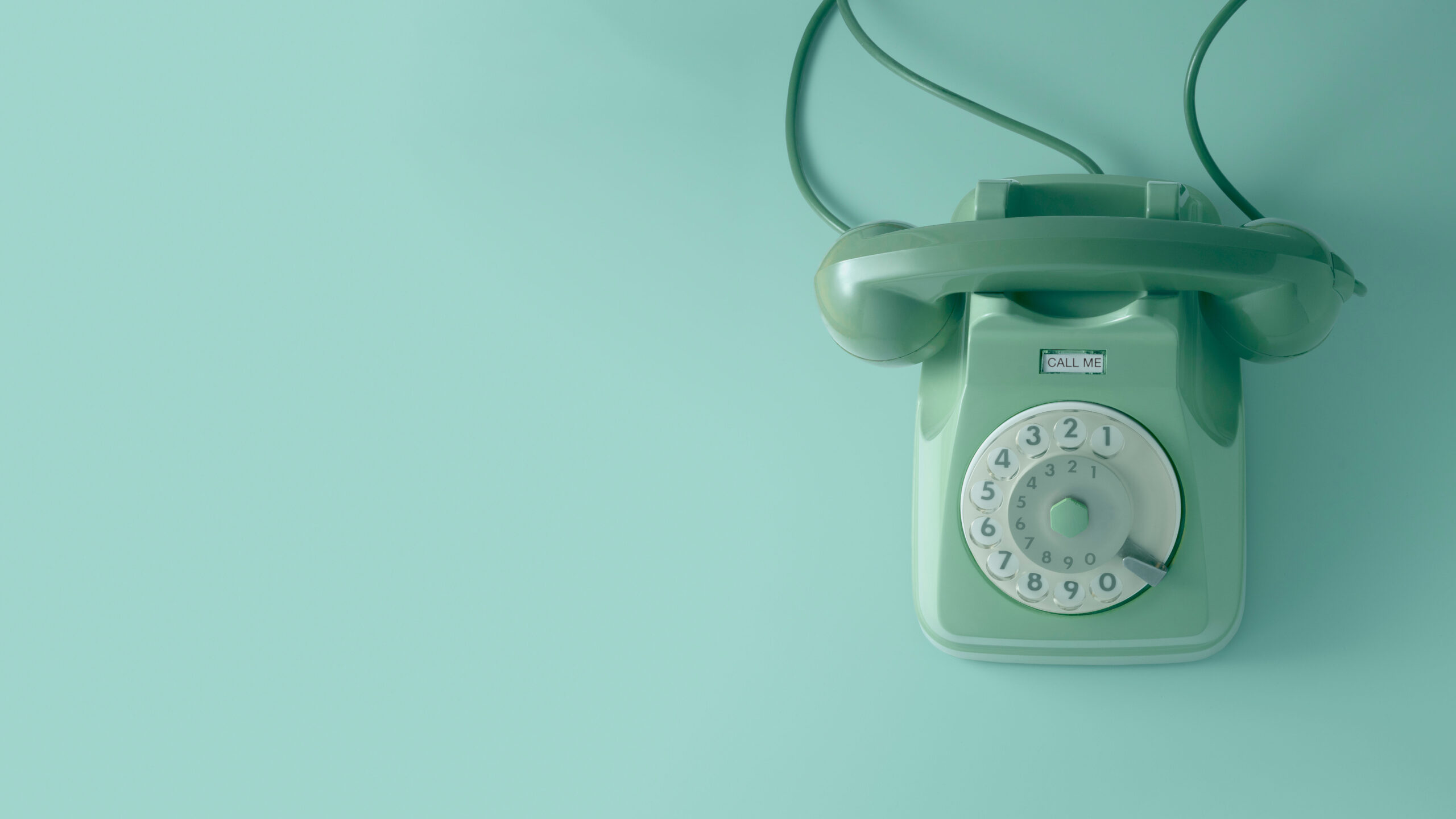 Wählscheiben Telefon in grün