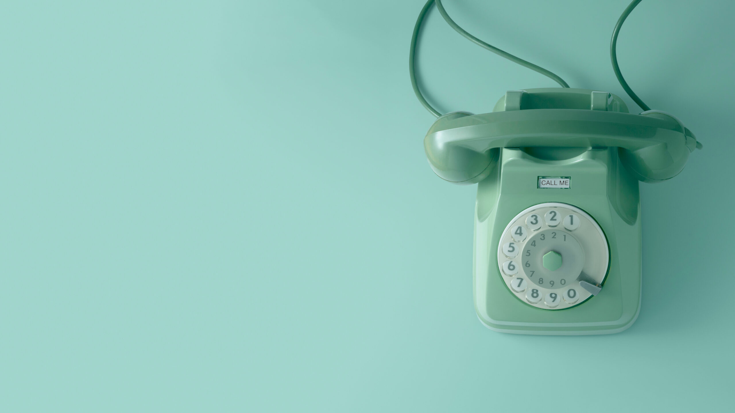 Wählscheiben Telefon in grün